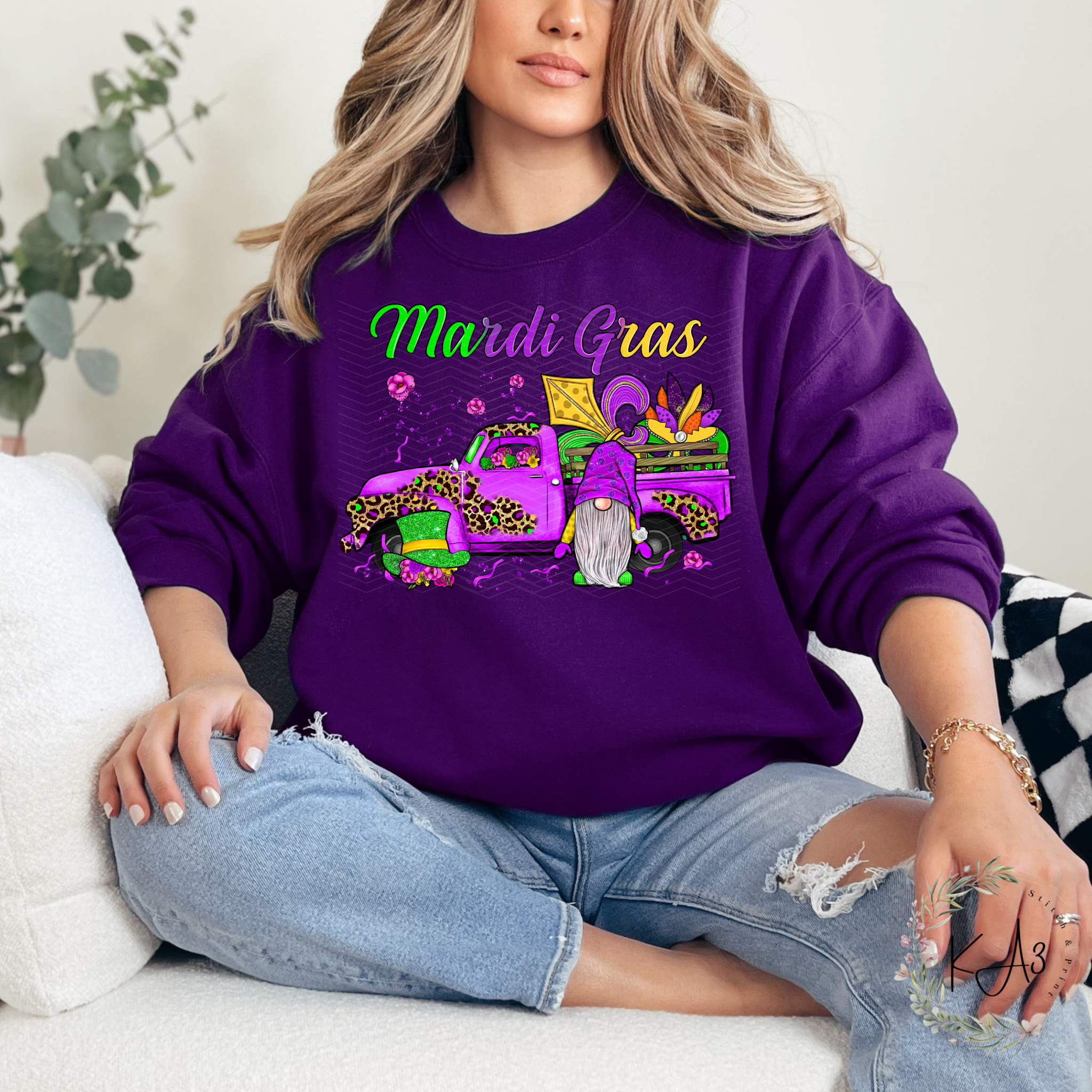 Gnome Mardi Gras T-Shirt/Sweatshirt
