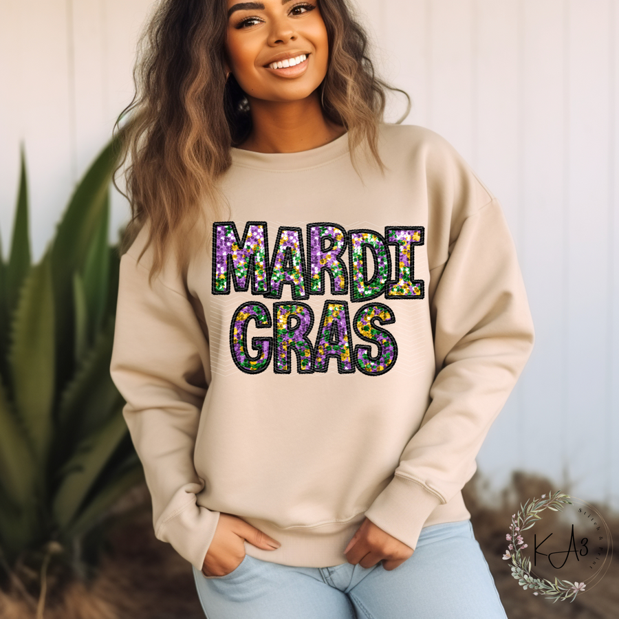 Mardi gras shop sweatshirt