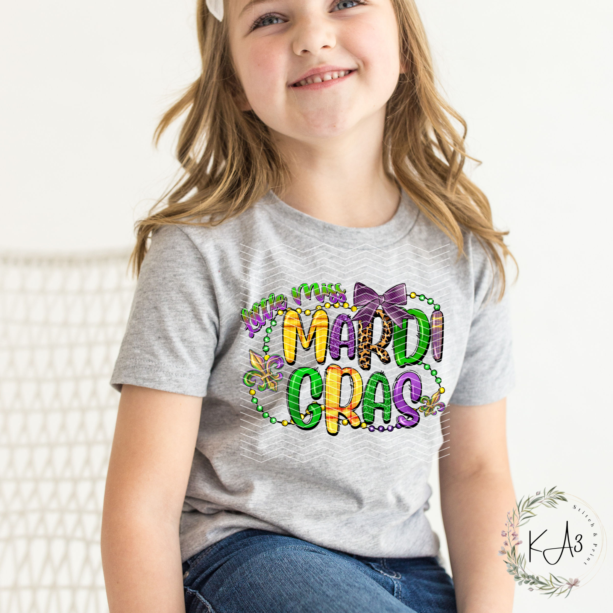 Little Miss Mardi Gras T-Shirt/Sweatshirt