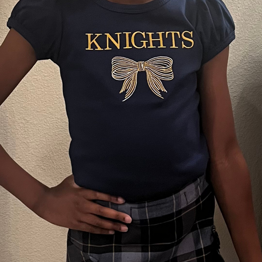 Knights w/ Bow Embroidered Sweatshirt