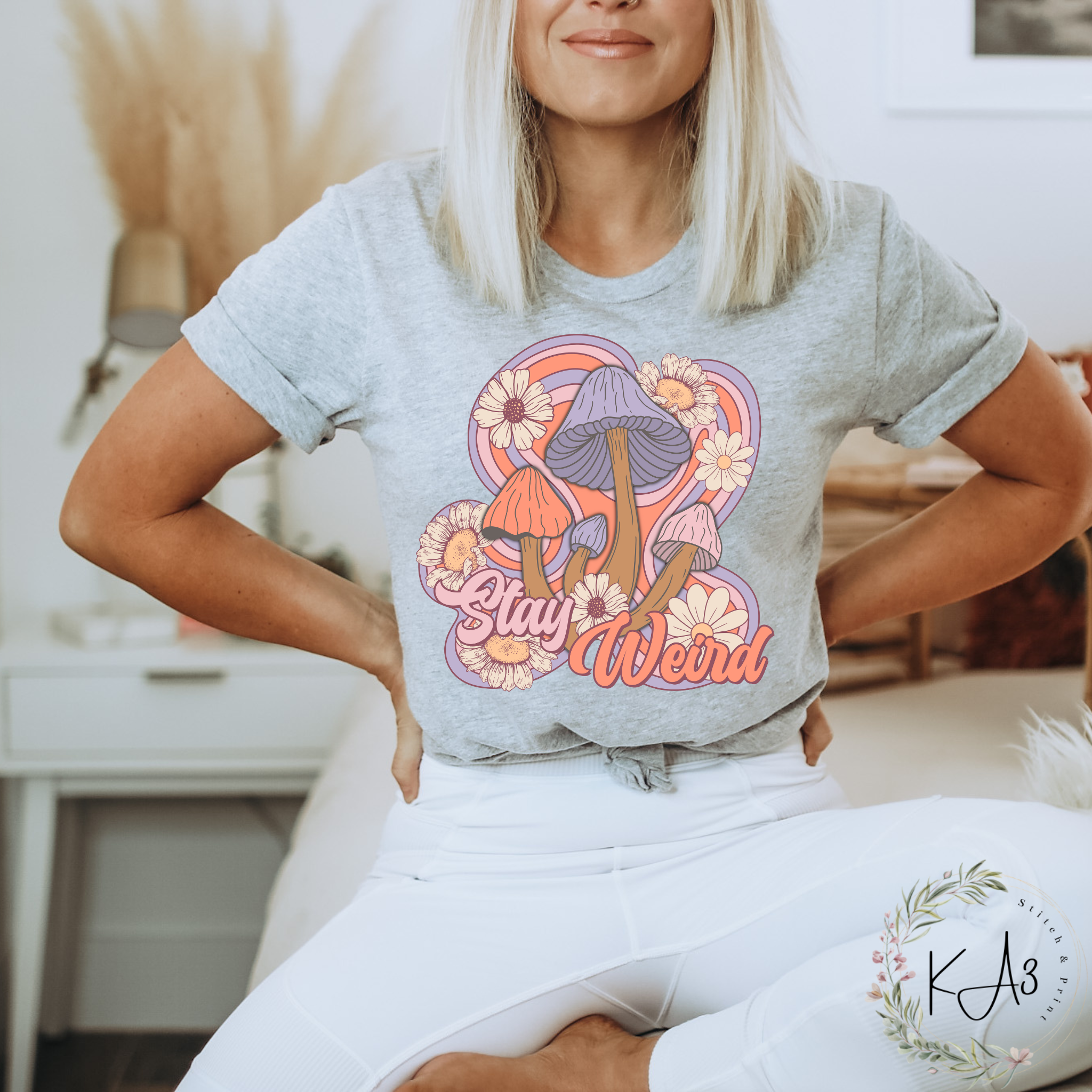 Stay Weird Shirt | Unique Baseball Graphic Tee | KA3 Stitch & Print