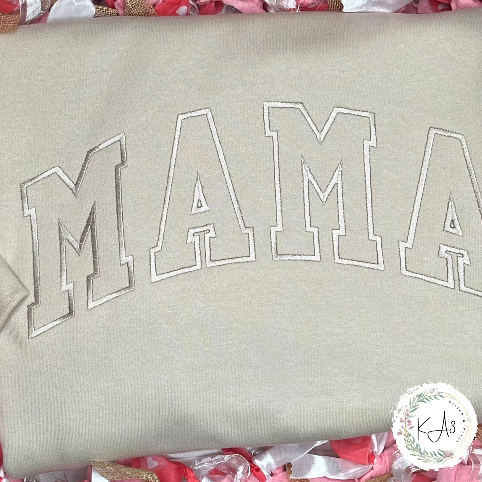 Mama Embroidered Monochrome Sweatshirt